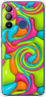 Силіконовий протиударний с посиленими кутами чехол Y2K Jelly Dream для Tecno POP 5 LTE BD4 - 6780sp-2639 изображение 