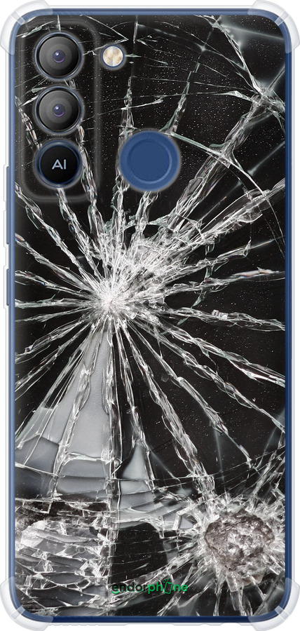 Силикон с усиленными углами чехол Glass для Tecno POP 5 LTE BD4 - 6608sp-2639 изображение 