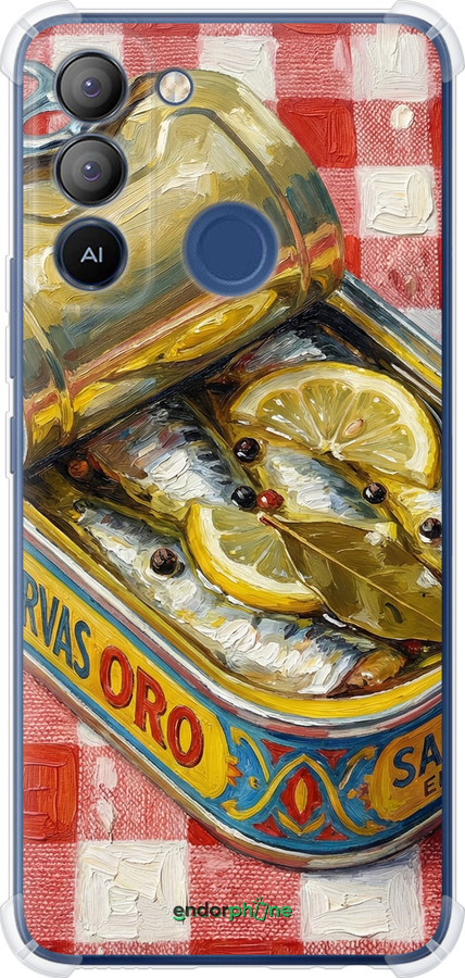 Силикон с усиленными углами чехол Vintage Sardine Tin Phone для Tecno POP 5 LTE BD4 - 6772sp-2639 изображение 