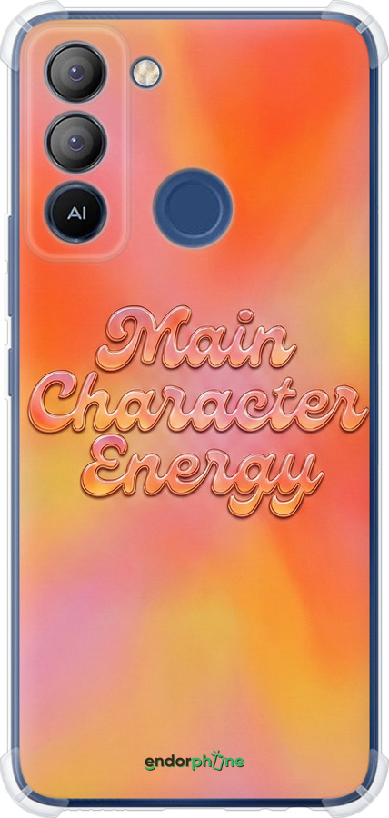 Силіконовий протиударний с посиленими кутами чехол Aura Gradient Main Character Energy Aesthetic Y2K для Tecno POP 5 LTE BD4 - 6783sp-2639 изображение 