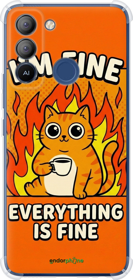 Силіконовий протиударний с посиленими кутами чехол Funny Cat для Tecno POP 5 LTE BD4 - 6786sp-2639 изображение 