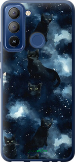 Силиконовый чехол Изображение Кошек с тёмной акварелью для Tecno POP 5 LTE BD4 - 6521u-2639 изображение 