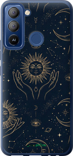 Силиконовый чехол 'Celestial Harmony: Sun & Moon Gold Mystic Pattern' для Tecno POP 5 LTE BD4 изображение 7