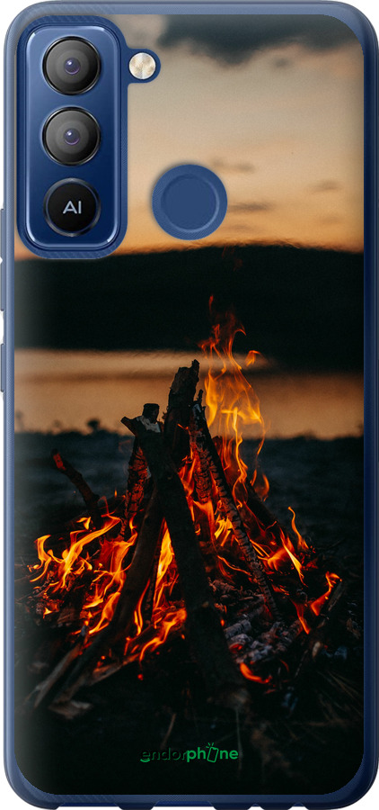 Силиконовый чехол Огонь для Tecno POP 5 LTE BD4 - 6021u-2639 изображение 