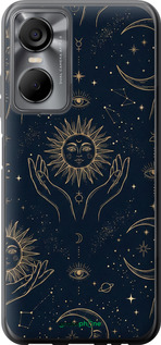 Силиконовый чехол 'Celestial Harmony: Sun & Moon Gold Mystic Pattern' для Tecno POP 6 Pro BE8 изображение 3