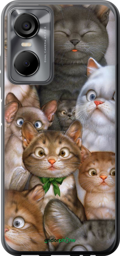 

Силіконовий чохол "Коти" для Tecno POP 6 Pro BE8