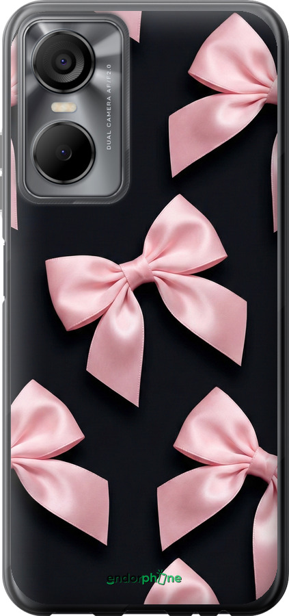 Силіконовий чехол Coquette Ribbons Dark Coquette для Tecno POP 6 Pro BE8 - 6767u-2929 изображение 