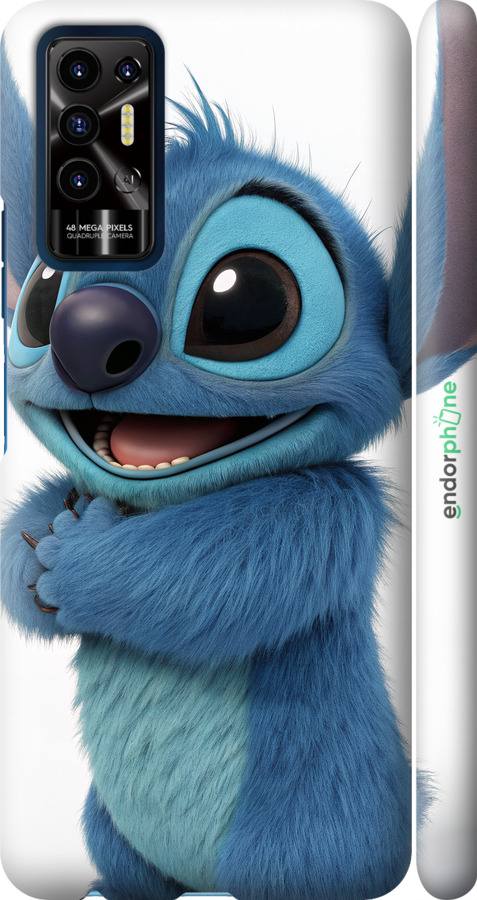 3D пластиковий матовий чехол Стіч 1 для Tecno Pova 2 - 6686m-2649 изображение 