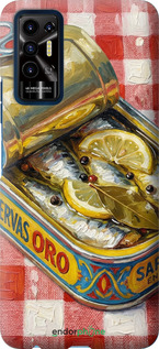 Силиконовый чехол 'Vintage Sardine Tin Phone' для Tecno Pova 2 изображение 3