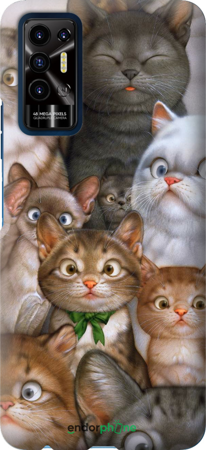 

Силіконовий чохол "Коти" для Tecno Pova 2