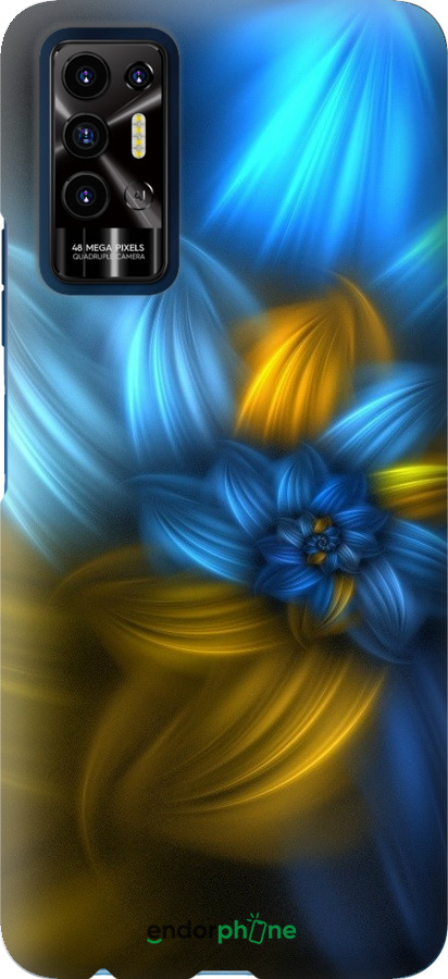

Силіконовий чохол "Візерунок 46" для Tecno Pova 2, Синій