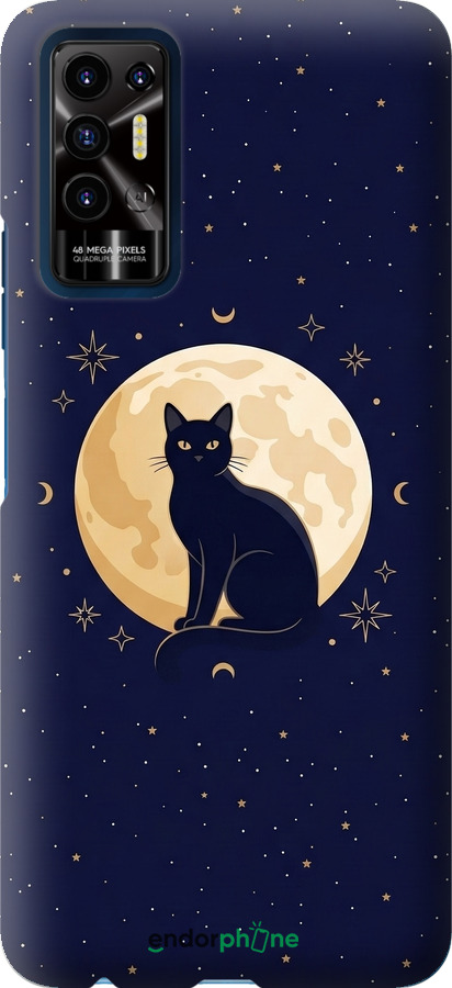 Силиконовый чехол Cute Cat Celestial/Witchy для Tecno Pova 2 - 6787u-2649 изображение 