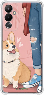 Силіконовий протиударний с посиленими кутами чехол Корги 3 для Tecno Pova 4 LG7n - 6707sp-2967 изображение 