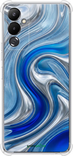 Силіконовий протиударний с посиленими кутами чехол Liquid Chrome для Tecno Pova 4 LG7n - 6781sp-2967 изображение 