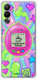 Силикон с усиленными углами чехол Y2K Aesthetic Retro Pet: Годуй мене кавою для Tecno Pova 4 LG7n - 6784sp-2967 изображение 