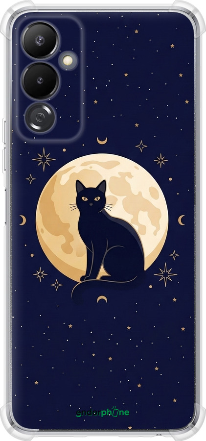 Силикон с усиленными углами чехол Cute Cat Celestial/Witchy для Tecno Pova 4 LG7n - 6787sp-2967 изображение 