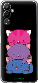 Силиконовый чехол Милые кошки для Tecno Pova 4 LG7n - 6518u-2967 изображение 