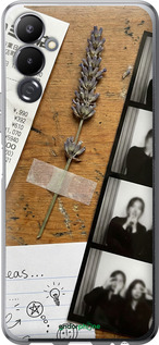 Силіконовий чехол Aesthetic Scrapbook Collage для Tecno Pova 4 LG7n - 6773u-2967 изображение 