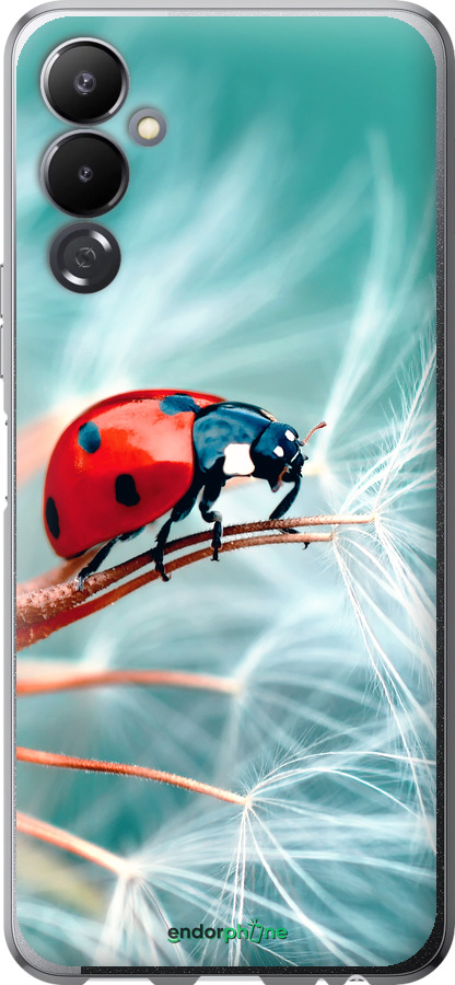Силиконовый чехол Божья коровка для Tecno Pova 4 LG7n - 6049u-2967 изображение 