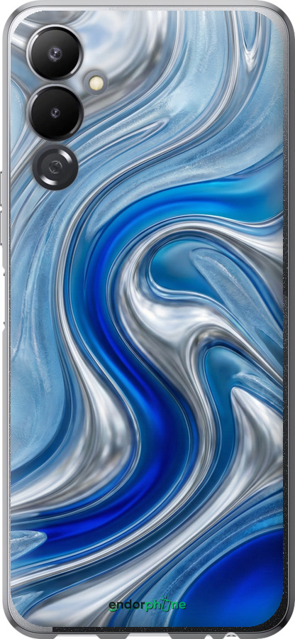 Силиконовый чехол Liquid Chrome для Tecno Pova 4 LG7n - 6781u-2967 изображение 