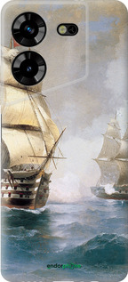 Силиконовый чехол Айвазовский. Корабли для Tecno Pova 5 - 160u-3139 изображение 
