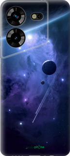 Силиконовый чехол Планеты в синем космосе для Tecno Pova 5 - 171u-3139 изображение 