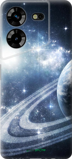 Силиконовый чехол Кольца Сатурна для Tecno Pova 5 - 173u-3139 изображение 