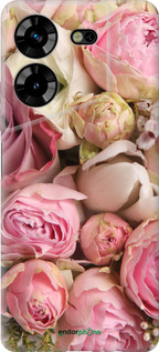 Силиконовый чехол Розы v2 для Tecno Pova 5 - 2320u-3139 изображение 