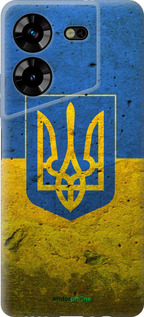 Силиконовый чехол Флаг и герб Украины 2 для Tecno Pova 5 - 378u-3139 изображение 