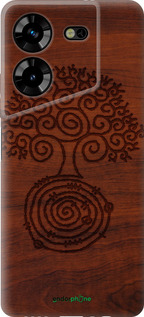 Силиконовый чехол Узор дерева для Tecno Pova 5 - 4119u-3139 изображение 