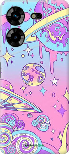 Силиконовый чехол Розовая галактика для Tecno Pova 5 - 4146u-3139 изображение 