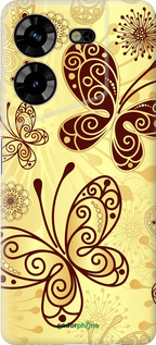 Силиконовый чехол Красивые бабочки для Tecno Pova 5 - 4170u-3139 изображение 
