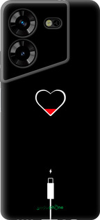 Силіконовий чехол Підзарядка серця для Tecno Pova 5 - 4274u-3139 изображение 