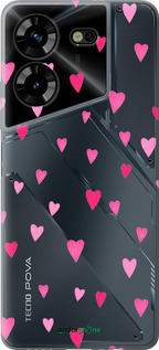 Силіконовий чехол Сердечка 2 для Tecno Pova 5 - 4763u-3139 изображение 