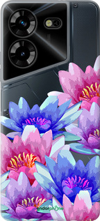 Силиконовый чехол Лотос для Tecno Pova 5 - 4862u-3139 изображение 