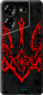 Силиконовый чехол Герб Украины v4 для Tecno Pova 5 - 5319u-3139 изображение 