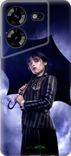 Силіконовий чехол Wednesday v2 для Tecno Pova 5 - 5516u-3139 изображение 