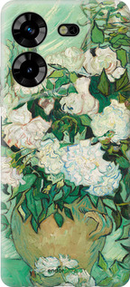 Силиконовый чехол Винсент Ван Гог. Ваза с розами для Tecno Pova 5 - 5543u-3139 изображение 