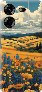 Силиконовый чехол Украинское поле для Tecno Pova 5 - 6082u-3139 изображение 