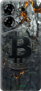 Силиконовый чехол Раскаленный биткойн для Tecno Pova 5 - 6091u-3139 изображение 