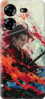 Силиконовый чехол Битва стихий для Tecno Pova 5 - 6110u-3139 изображение 