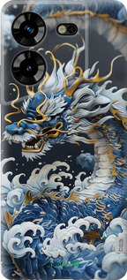 Силиконовый чехол Водяной дракон для Tecno Pova 5 - 6113u-3139 изображение 
