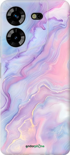 Силиконовый чехол Нежный мрамор для Tecno Pova 5 - 6310u-3139 изображение 