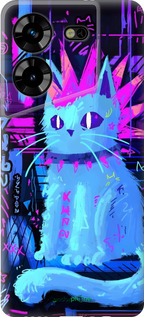 Силиконовый чехол Кот панк для Tecno Pova 5 - 6311u-3139 изображение 
