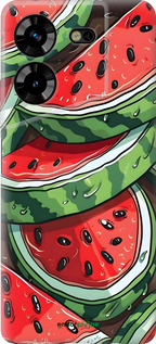 Силіконовий чехол Кавун для Tecno Pova 5 - 6315u-3139 изображение 