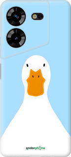 Силиконовый чехол Гусь для Tecno Pova 5 - 6350u-3139 изображение 