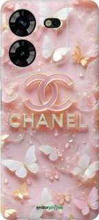 Силиконовый чехол Шанель для Tecno Pova 5 - 6366u-3139 изображение 