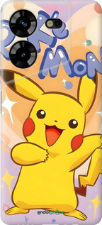 Силиконовый чехол Пикачу для Tecno Pova 5 - 6383u-3139 изображение 