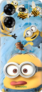 Силиконовый чехол Миньоны для Tecno Pova 5 - 6386u-3139 изображение 