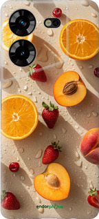 Силиконовый чехол Фрукты 3 для Tecno Pova 5 - 6703u-3139 изображение 